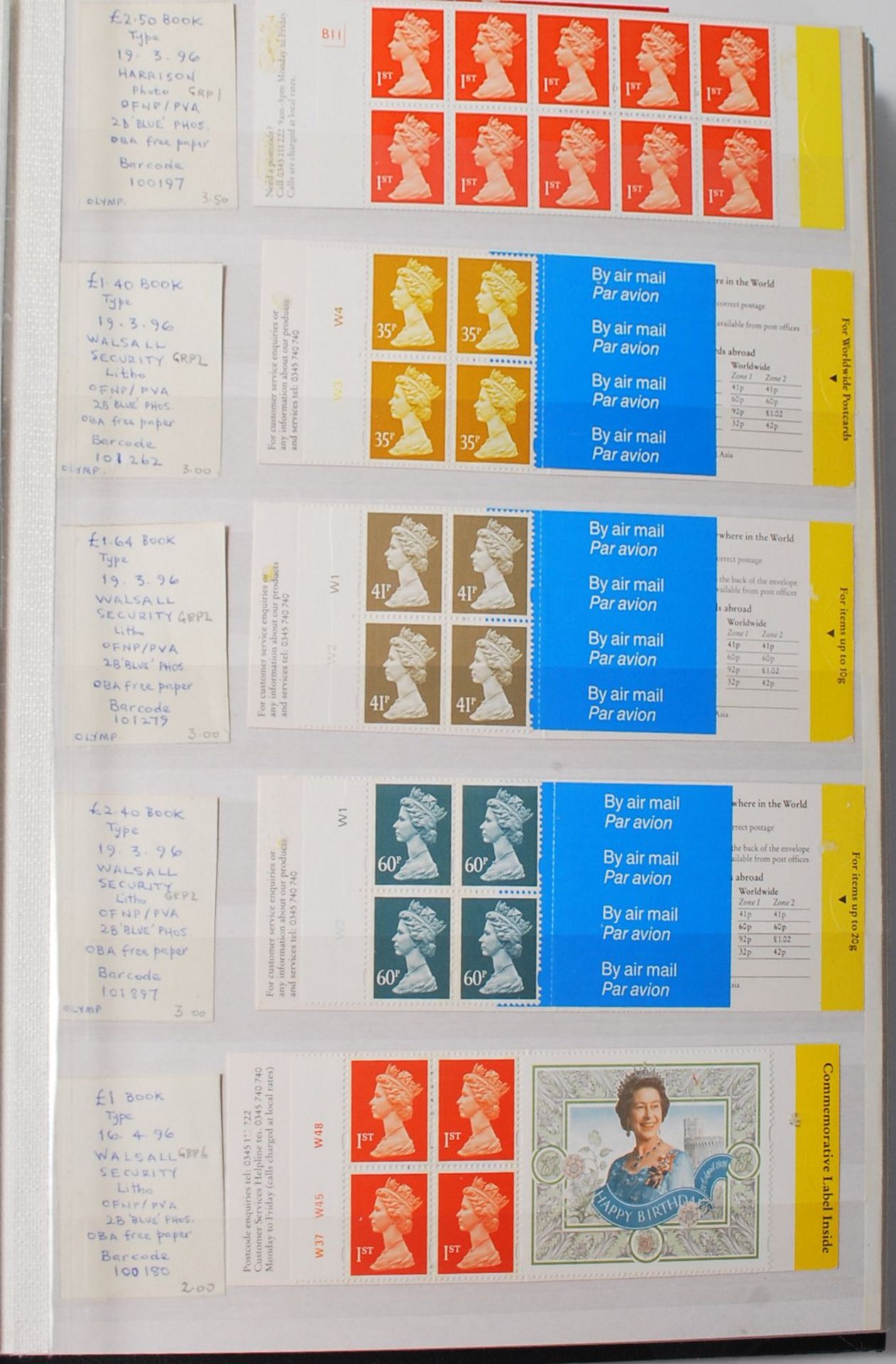 QUANTITY OF 1ST AND 2ND CLASS STAMPS BOOKLETS - £800+ - Bild 3 aus 16