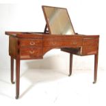 EARLY 19TH CENTURY MAHOGANY DRESSING TABLE DESK IN THE MANNER OF GILLOWS