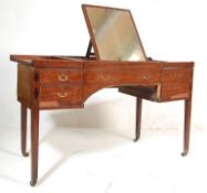 EARLY 19TH CENTURY MAHOGANY DRESSING TABLE DESK IN THE MANNER OF GILLOWS