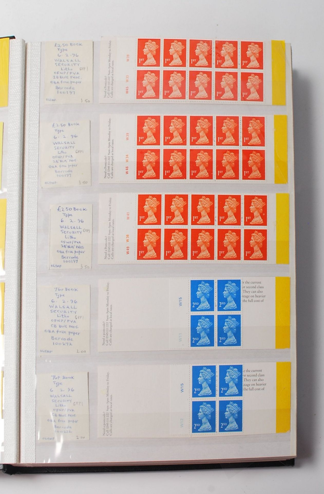 QUANTITY OF 1ST AND 2ND CLASS STAMPS BOOKLETS - £800+ - Bild 2 aus 16