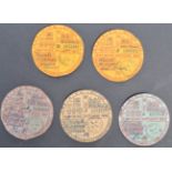 COLLECTION OF 1930S & 1940S TAX DISCS TO A MORRIS OXFORD