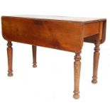 VICTORIAN 19TH CENTURY MAHOGANY PEMBROKE DINING TABLE