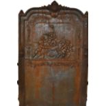 VICTORIAN CAST IRON FIREBACK