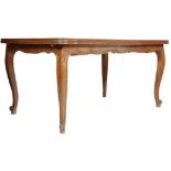 MID 20TH CENTURY FRENCH OAK EXTENDING DINING TABLE