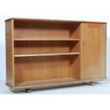 RETRO VINTAGE BEECH PRIORY BOOKCASE