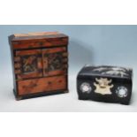 TWO VINTAGE 20TH CENTURY CHINESE ORIENTAL JEWELLERY BOXES