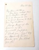 FACSIMILE LETTER FROM FLORENCE NIGHTINGALE