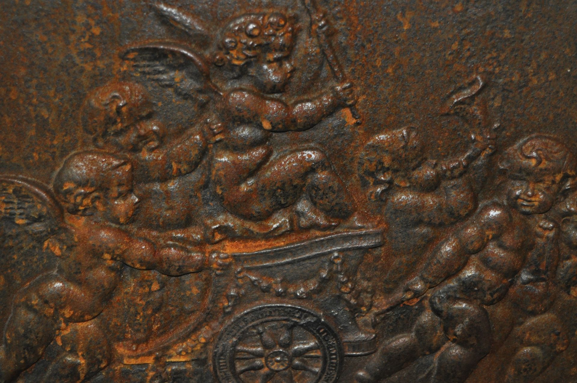 VICTORIAN CAST IRON FIREBACK - Image 3 of 5