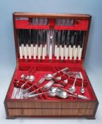 RETRO VINTAGE MID CENTURY 1950S SILVER PLATE CANTEEN OF CUTLERY BY VINERS