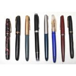 COLLECTION OF VINTAGE MID CENTURY PENS BY PARKER AND MORE