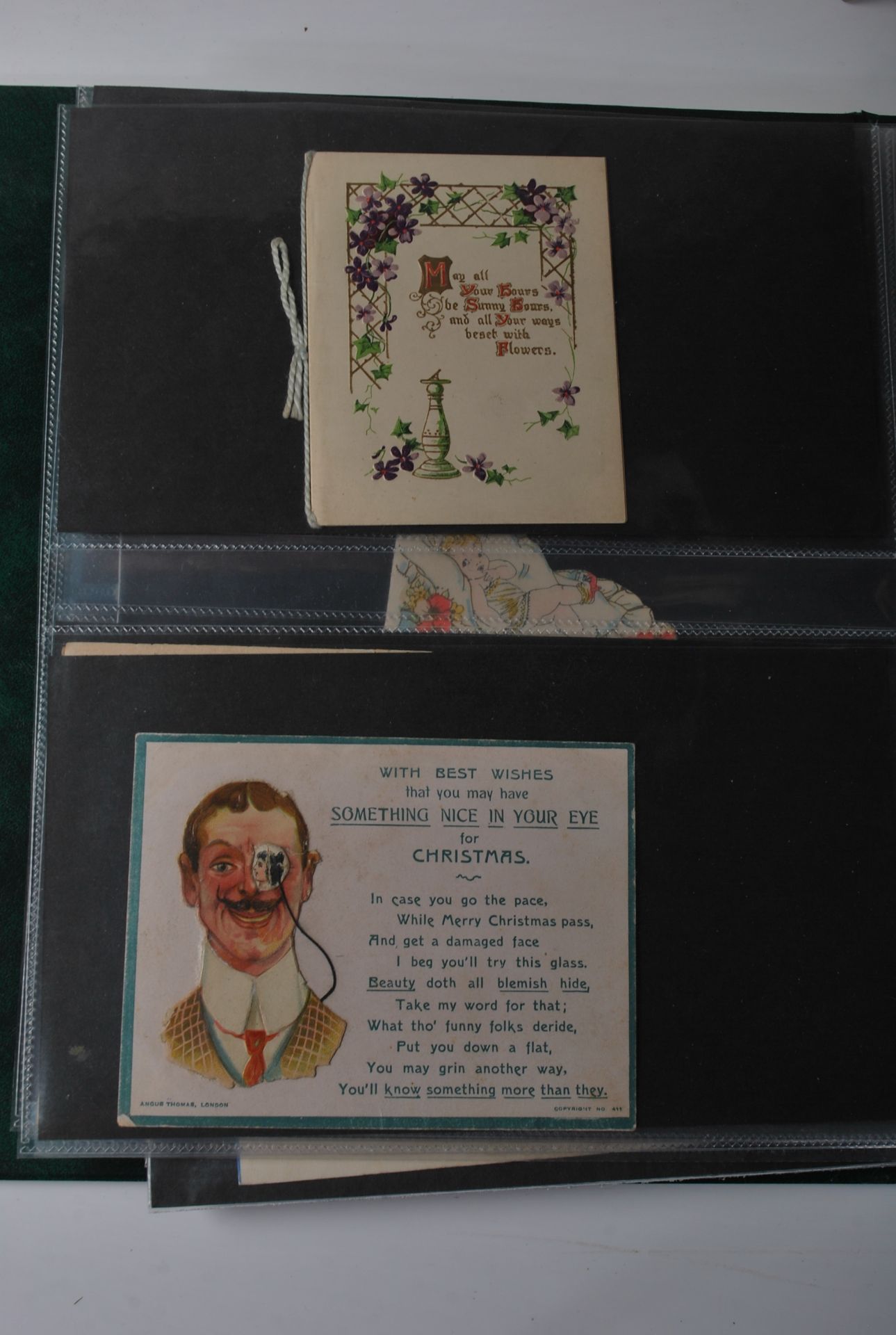 COLLECTION OF ANTIQUE & VINTAGE GREETINGS CARDS IN ALBUM - Image 5 of 10
