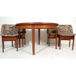 RETRO 1970’S TEAK WOOD DINING TABLE AND FOUR CHAIRS