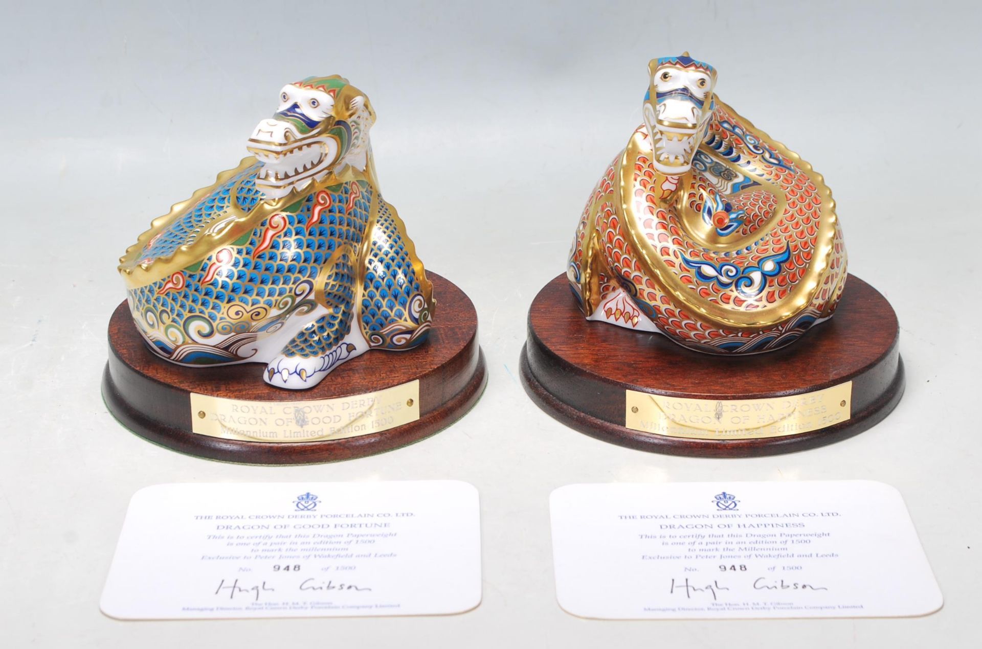 TWO ROYAL DOULTON PAPERWEIGHTS