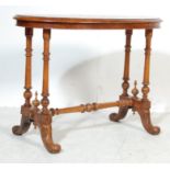 HIGH VICTORIAN WALNUT AND MARQUETRY OCCASIONAL TABLE