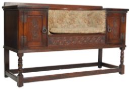 20TH CENTURY JAYCEE DARK OAK TELEPHONE TABLE