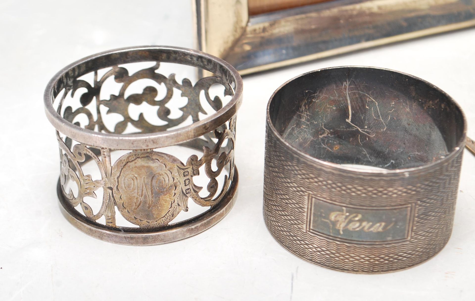 COLLECTION OF ANTIQUE HALLMARKED STERLING SILVER ITEMS - Image 2 of 7