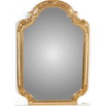 VENETIAN STYLE GILT FRAMED OVERMANTEL MIRROR