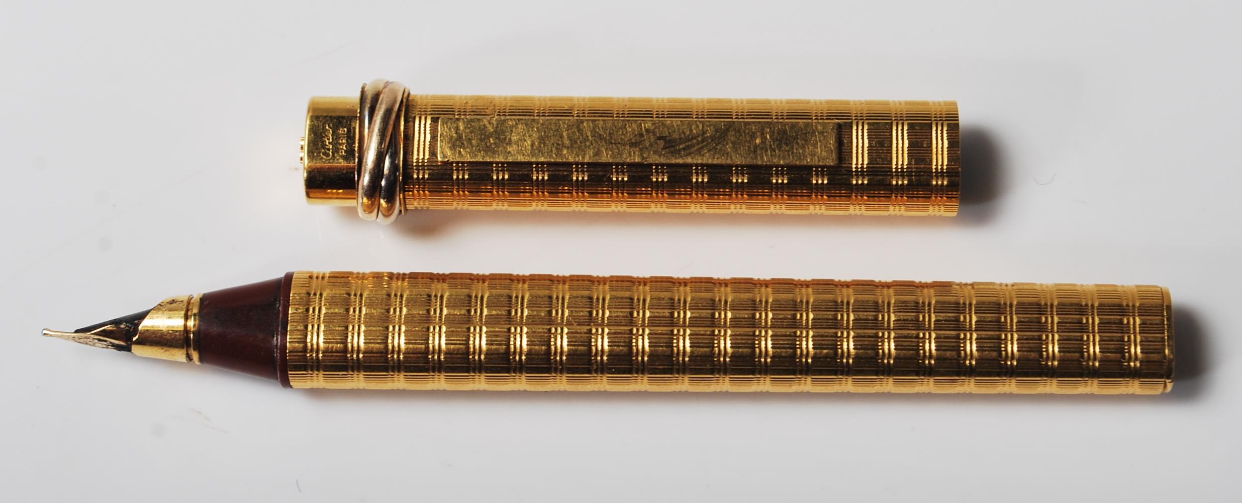 VINTAGE CARTIER GOLD PLATED INK PEN - Image 3 of 9