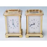 TWO VINTAGE BAYARD CARRIAGE CLOCKS