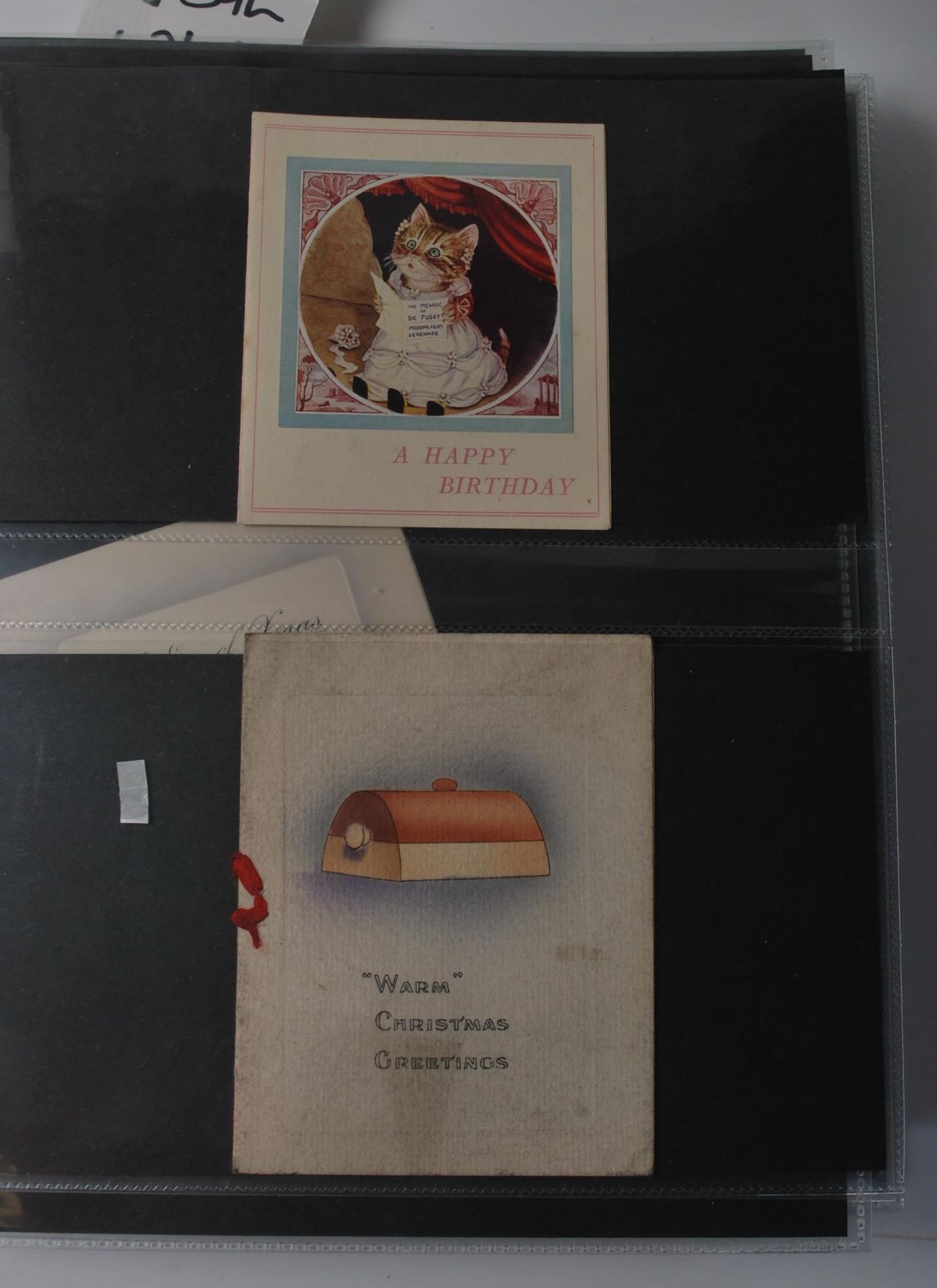 COLLECTION OF ANTIQUE & VINTAGE GREETINGS CARDS IN ALBUM - Image 4 of 10