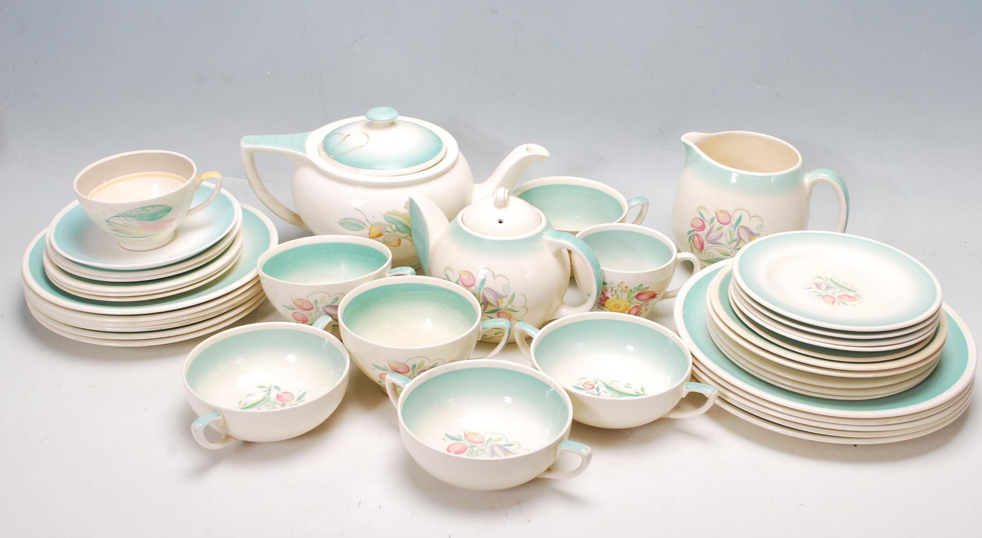 A VINTAGE 1950S SUSIE COOPER TEA SERVICE