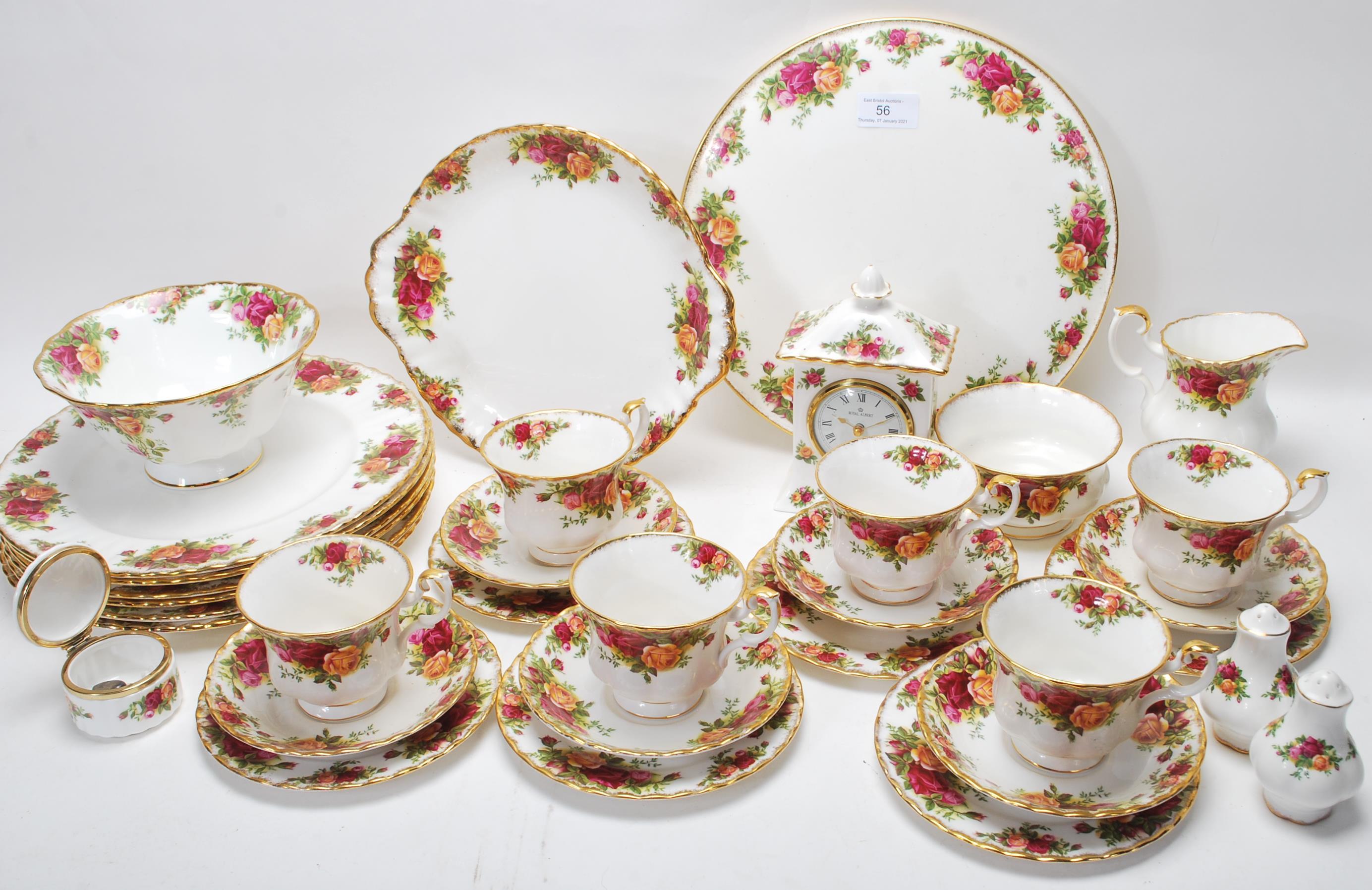 COLLECTION OF ROYAL ALBERT OLD COUNTRY ROSES CHINA