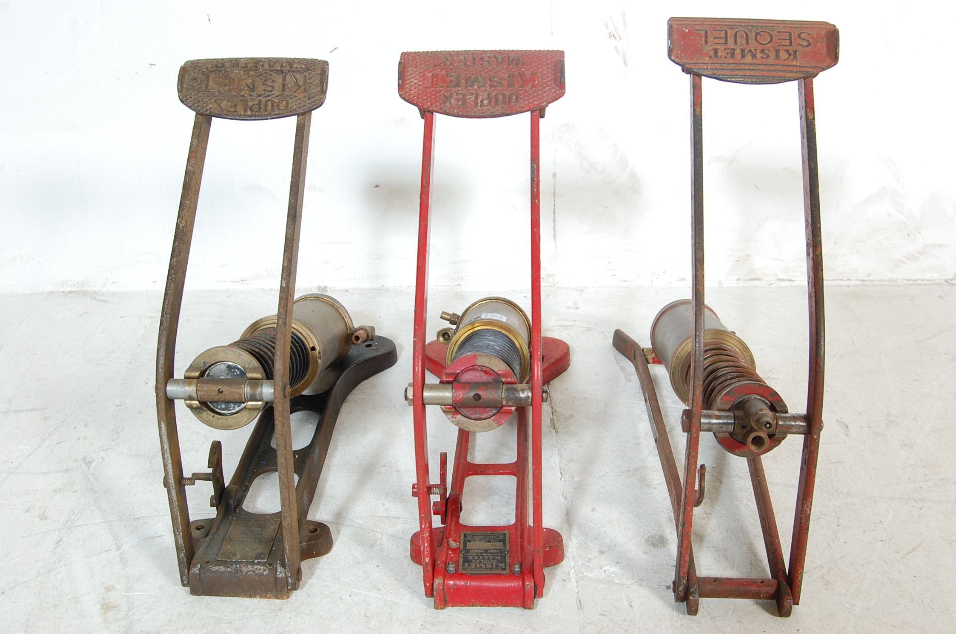 COLLECTION OF INDUSTRIAL DUPLEX KISMET FOOTPUMPS - Image 2 of 5