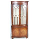 REGENCY REVIVAL MAHOGANY CORNER DISPLAY CABINET