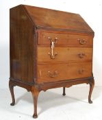 EARLY 20TH CENTURY 1930S WALNUT QUARTER CUT VENEER BUREAU