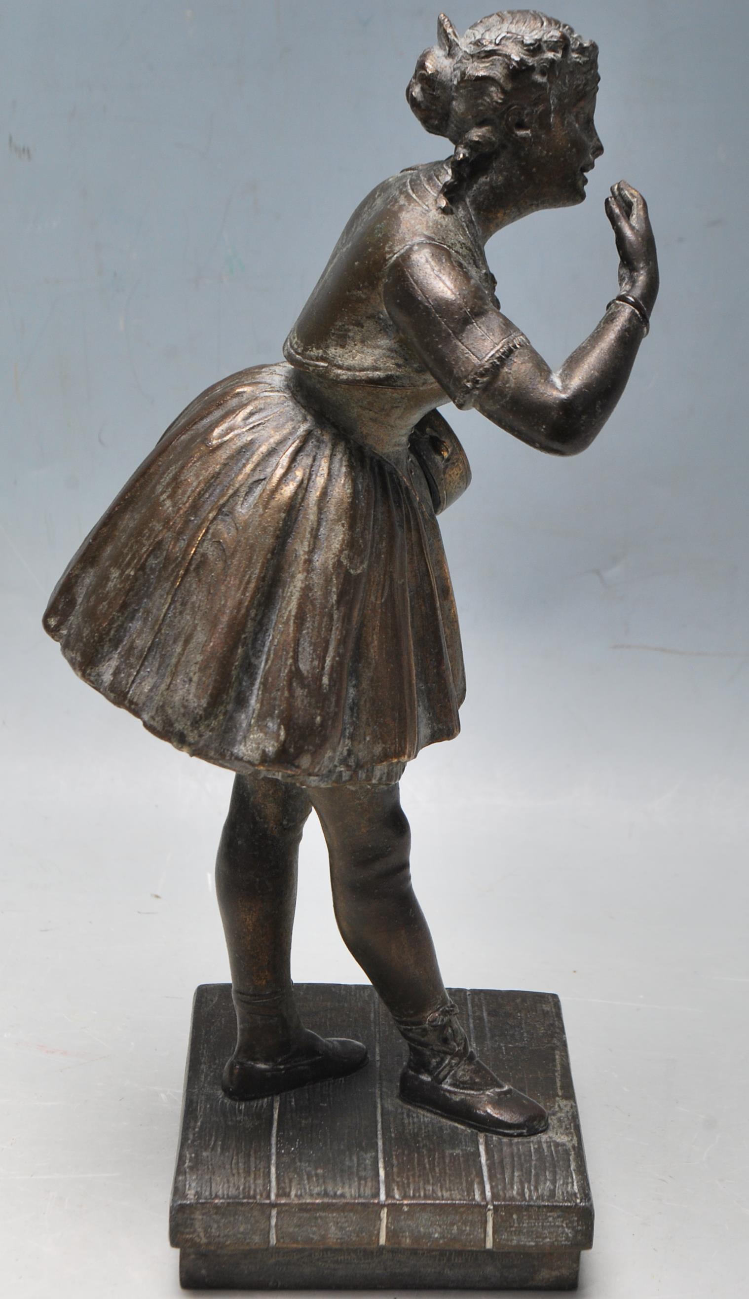 20TH CENTURY BRONZE BRASS THEATRICAL SCULPTURE - Image 2 of 6