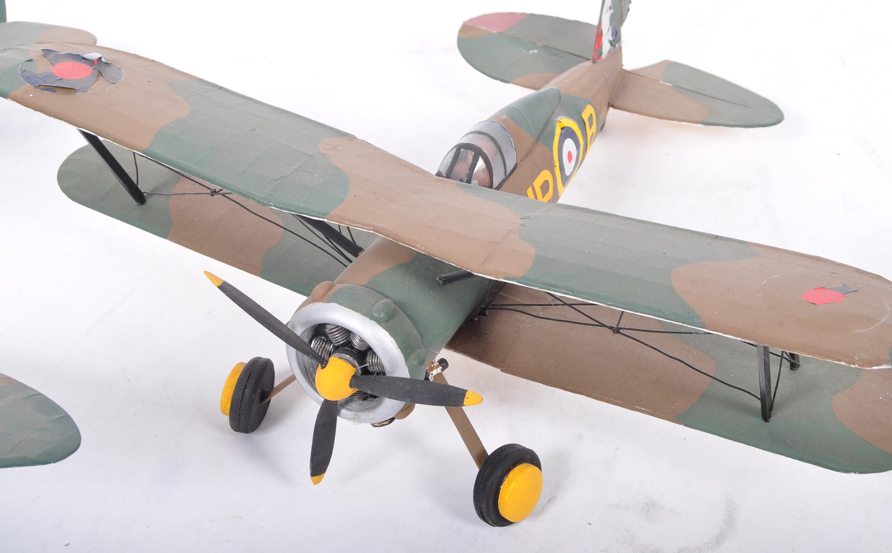 COLLECTION OF X5 BRITISH & GERMAN WWII FIGHTER MODEL PLANES