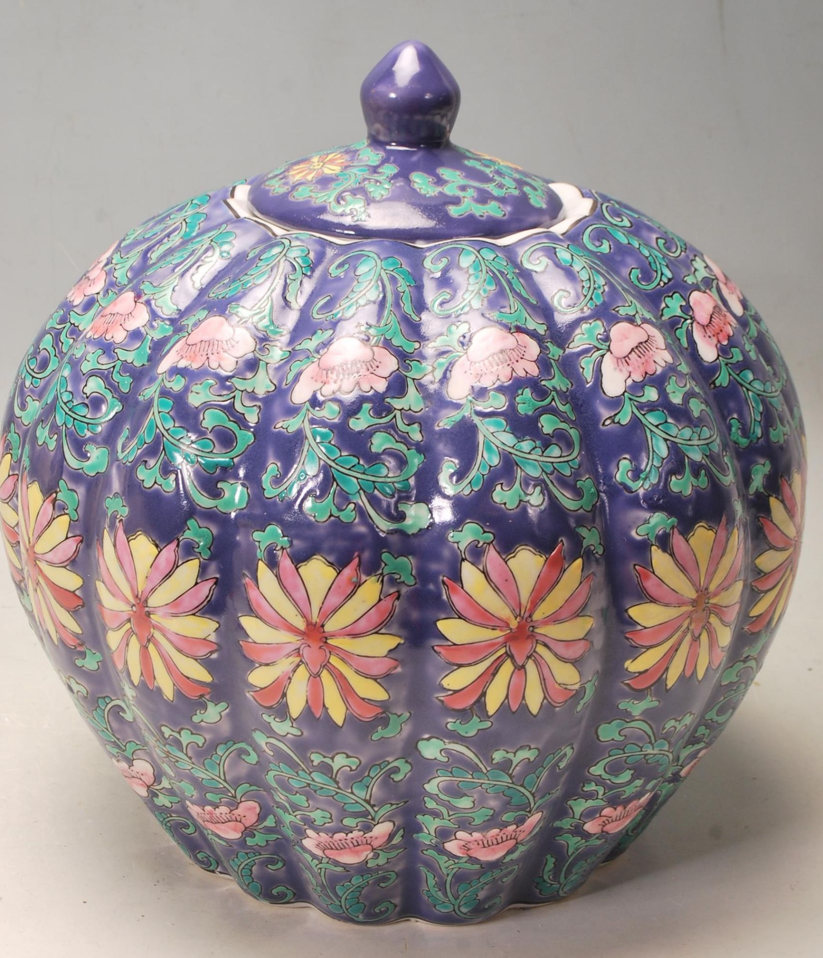 LATE 20TH CENTURY CHINESE PUMPKIN VASE