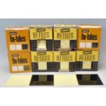 A GROUP OF VINTAGE 20TH CENTURY YELLOW AND BLACK MANGERS HI-TILES