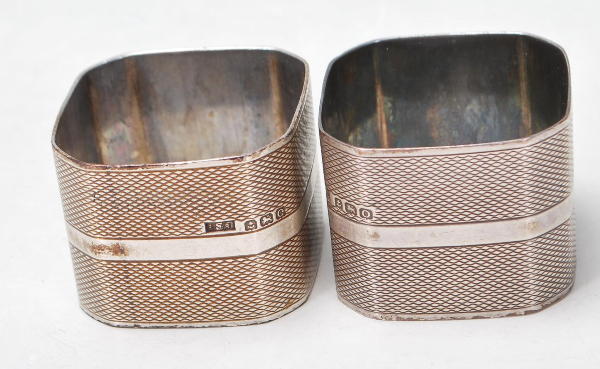 PAIR OF SILVER I.S GREENBERG & CO NAPKIN RING - Image 4 of 4
