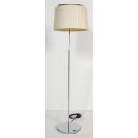 CONTEMPORARY VINTAGE STYLE CHROME METAL FLOOR STANDING LAMP