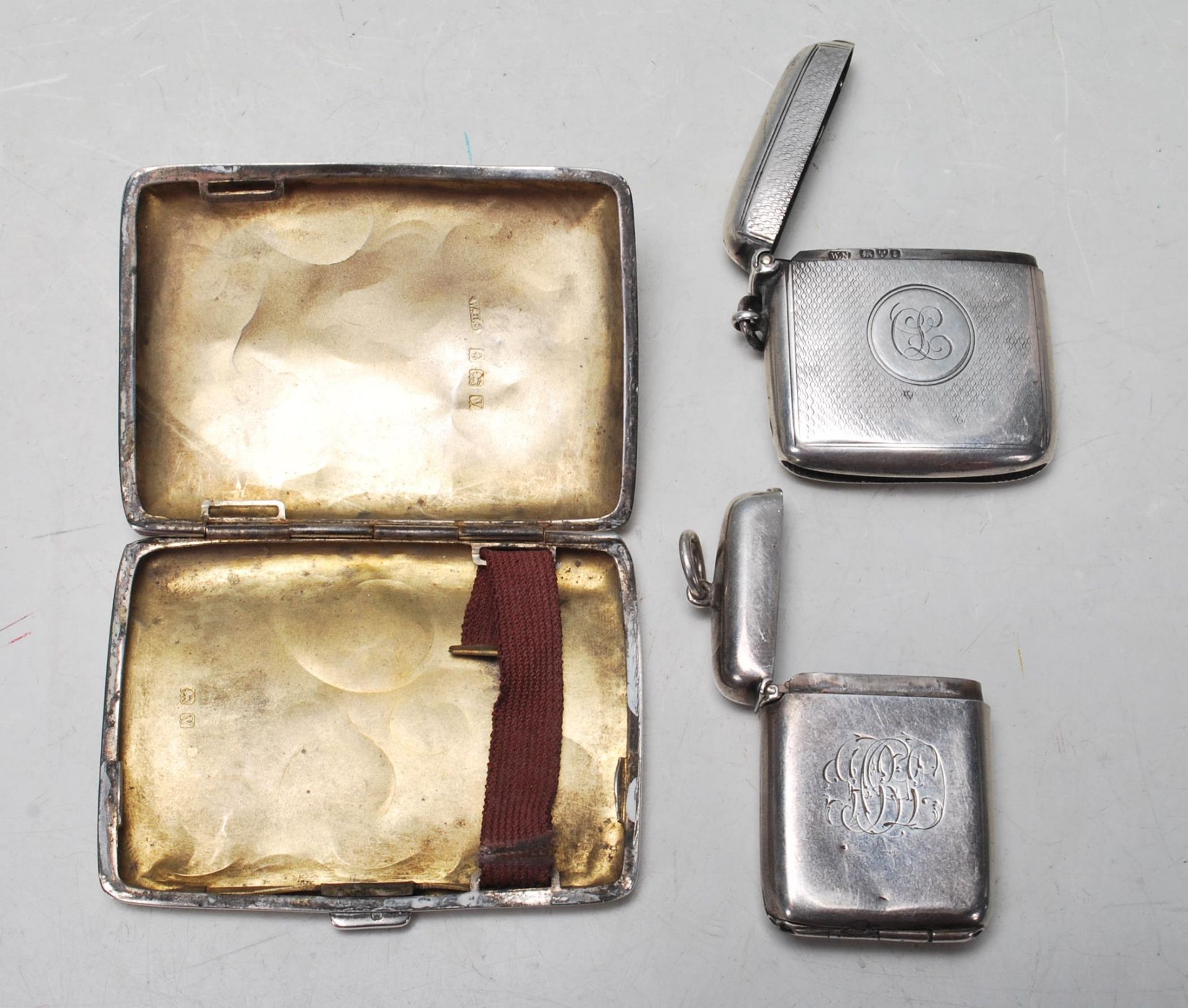 THREE STERLING SILVER SMOKING RELATED ITEMS - Image 2 of 7