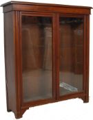 ANTIQUE EDWARDIAN EARLY 20TH CENTURY LIBRARY GLAZED BOOKCASE CABINET