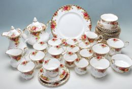 20TH CENTURY ROYAL ALBERT OLD COUNTRY ROSES TEA SERVICE