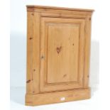 GEORGE III ANTIQUE STYLE COUNTRY PINE CORNER CABINET