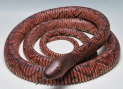 REALISTIC WOODEN ARTICULATED PYTHON