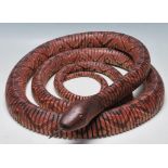 REALISTIC WOODEN ARTICULATED PYTHON