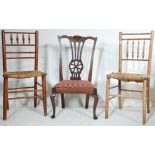 CHIPPENDALE WHEELBACK NURSING CHAIRS AND OTHERS