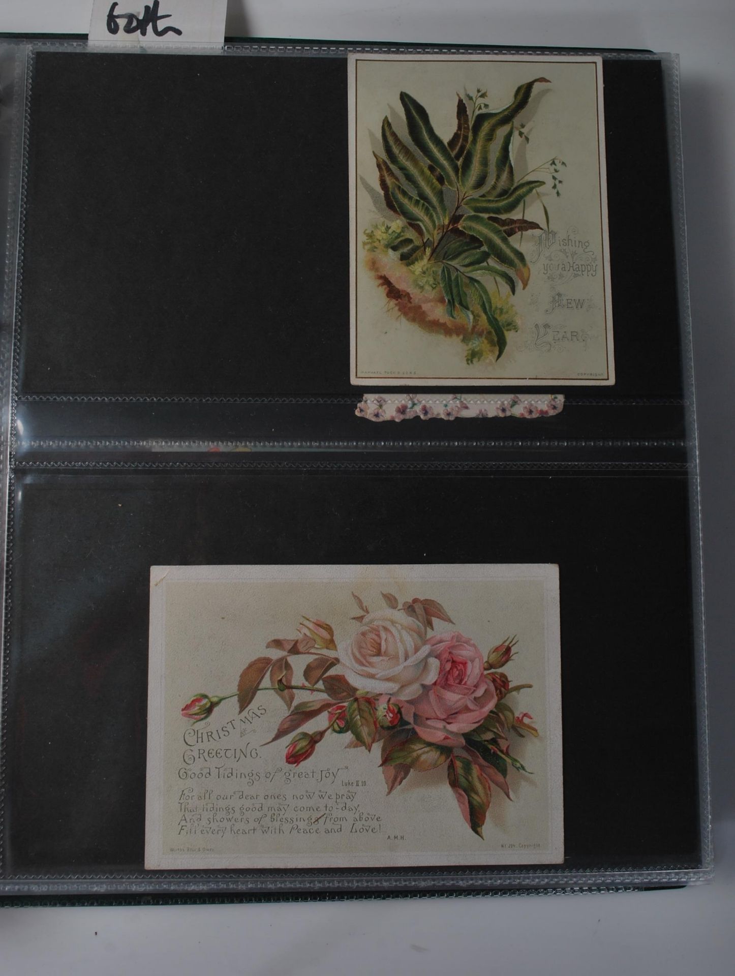 COLLECTION OF ANTIQUE & VINTAGE GREETINGS CARDS IN ALBUM - Image 8 of 10