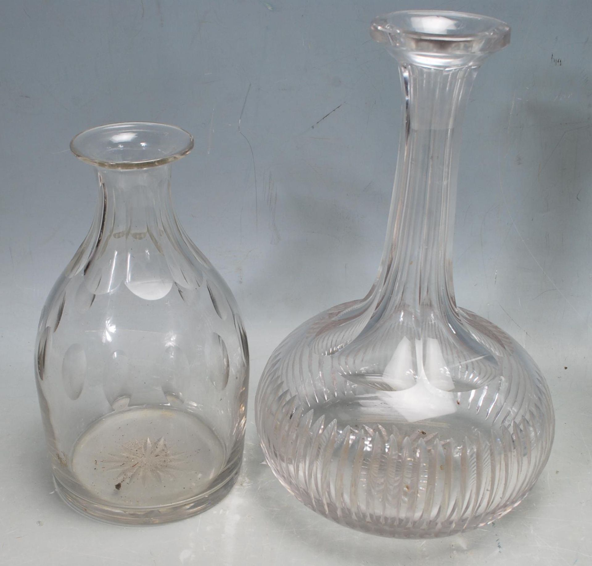 NINE 19TH CENTURY VICTORIAN CUT GLASS DECANTERS - Image 7 of 7