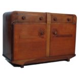 1930’S ART DECO OAK SIDEBOARD DRESSER WITH CARVED DECORATION