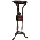 LATE 19TH CENTURY - EARLY 20TH CENTURY MAHOGANY PLANT STAND OF A CIRCULAR FORM