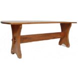 VINTAGE RETRO MID CENTURY REFECTORY WOODEN BENCH