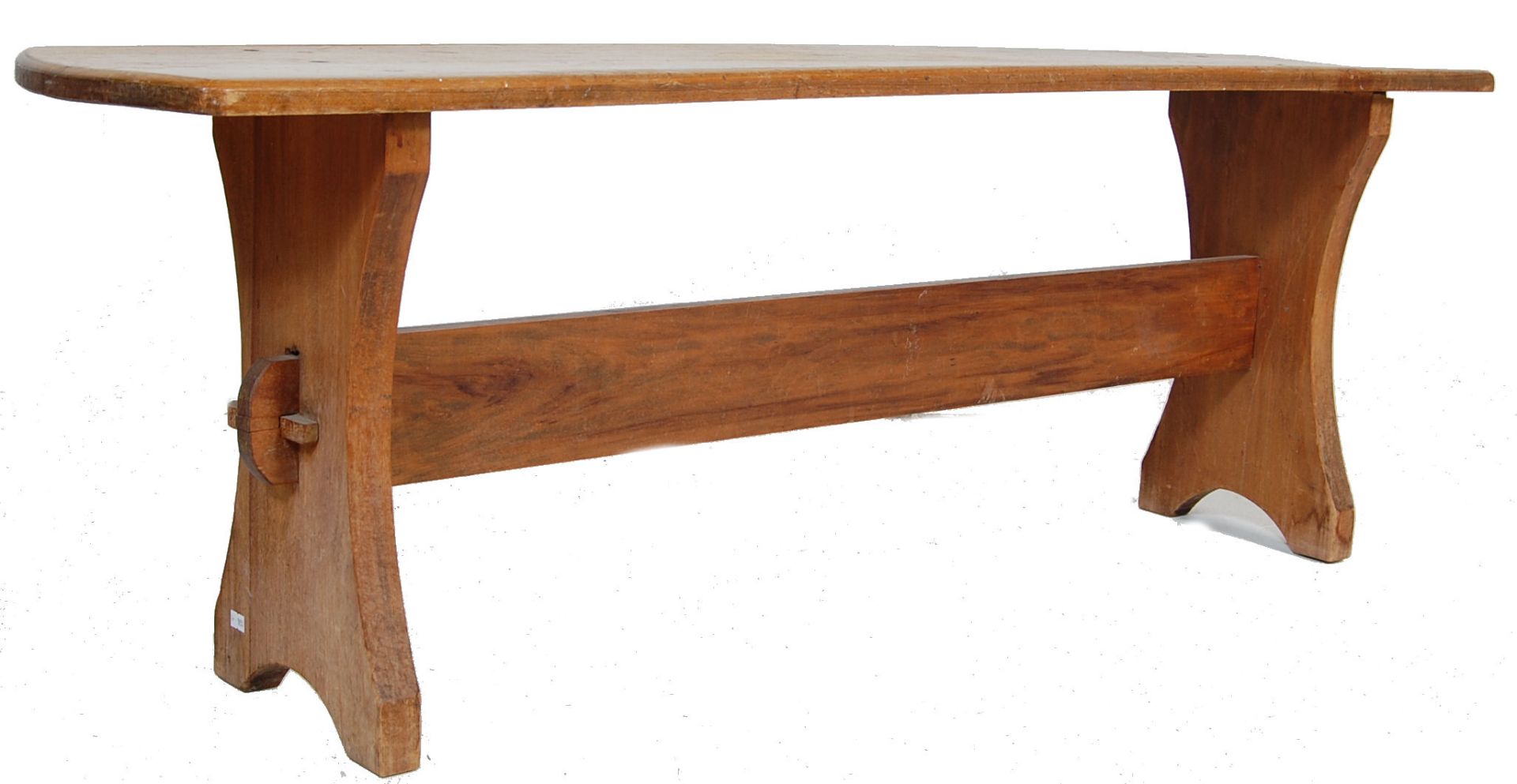 VINTAGE RETRO MID CENTURY REFECTORY WOODEN BENCH