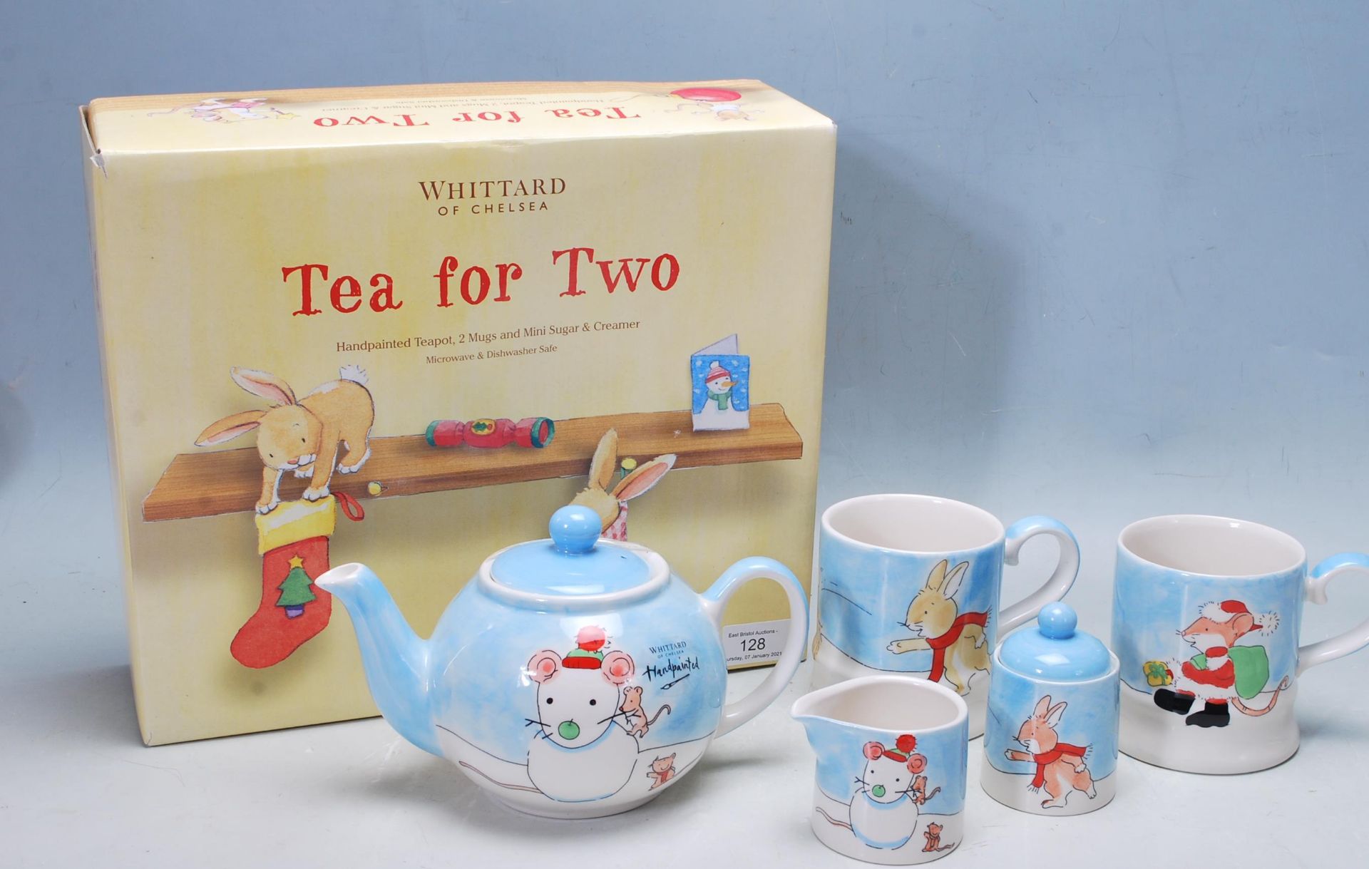 WHITTARD OF CHELSEA CHINA TEA FOR 2 SET