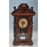 ANTIQUE 20TH CENTURY VENETIAN STYLE MAHOGANY CASE CLOCK